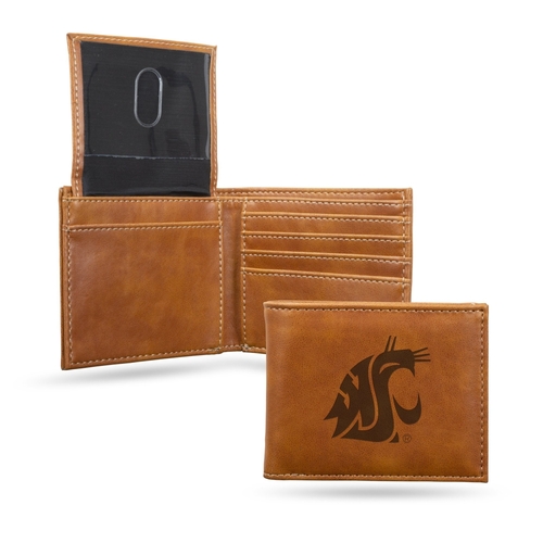 Rico LEBIL490101BR NCAA Washington State Cougars Laser Engraved Brown 