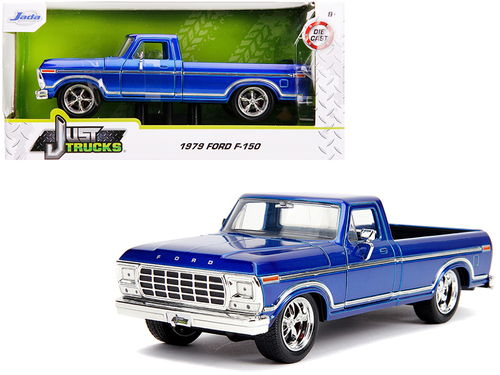 1979 Ford F-150 Pickup Truck Stock Candy Blue \Just Trucks\" 1/24