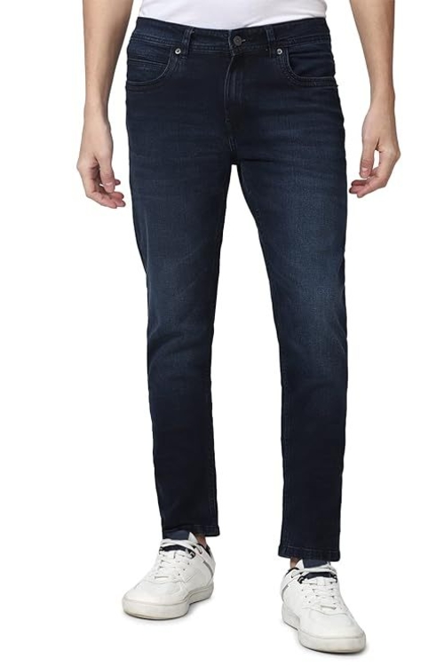 Men Classic Straigh fit Jeans (Size-S) (Color-NAVY BLUE)