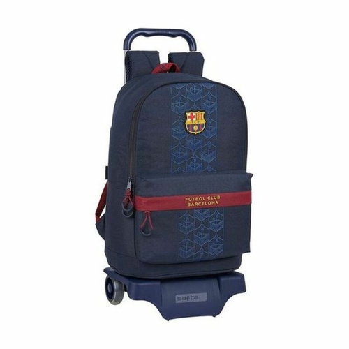 School Rucksack with Wheels 905 F.C. Barcelona