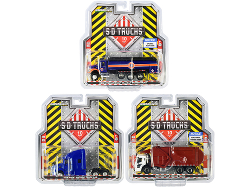 \S.D. Trucks\ 3 piece Set Series 10 1/64 Diecast Models by Greenlight