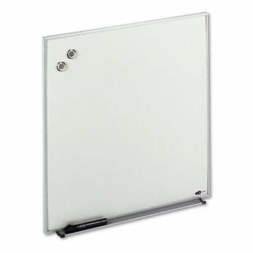 Quartet M2323 Magnetic Dry Erase Board  Painted Steel  23 x 23  White 