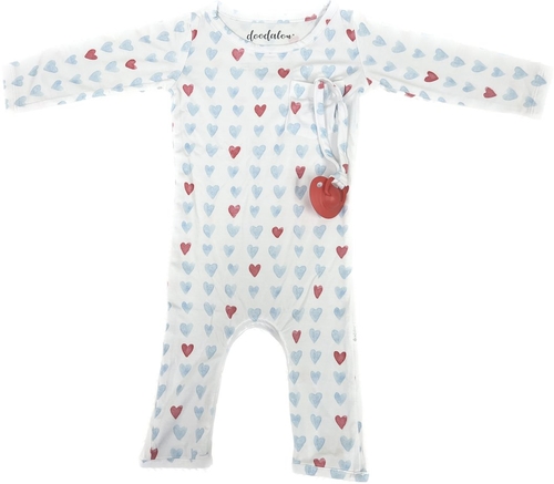 Follow Your Heart - Doodalou Bamboo Baby Romper - 6 - 9 Months