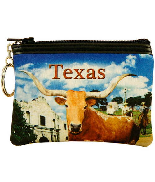 Americaware SPTXS01 Texas Full Color Coin Purse