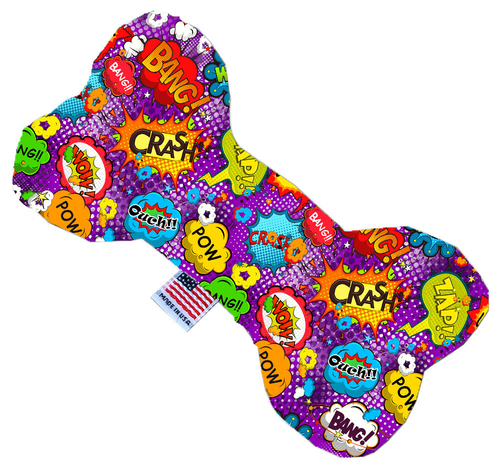 Mirage Pet 1181-SFTYBN6 Purple Comic Sound Effects 6 in. Stuffing Free