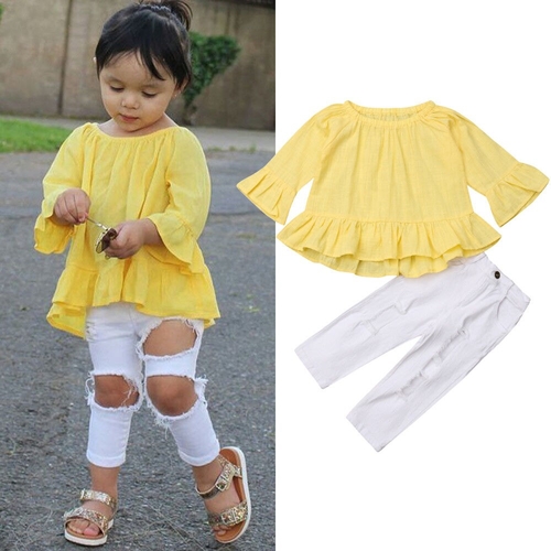 2018 New Fashion Autumn Toddler Baby Girls 2 7Y