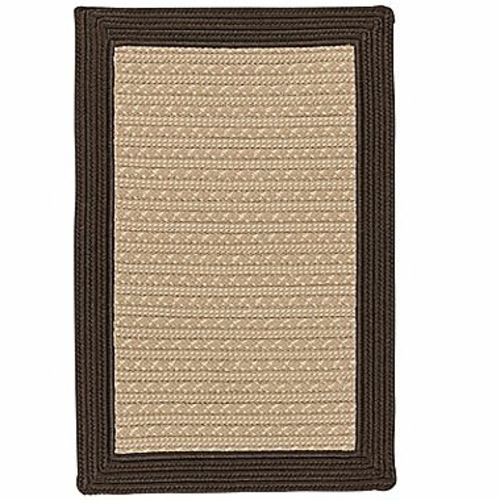 Colonial Mills Rug BY03R072X108S 6 x 9 ft. Bayswater Braided Rug  Brow