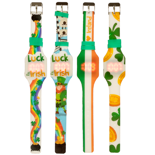 Silicone Digital Watch - Ireland Luck of the Irish