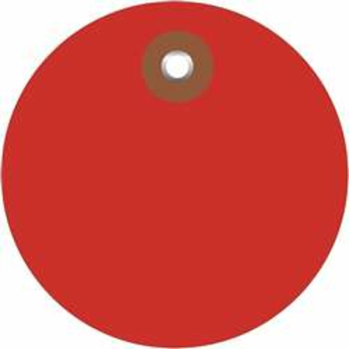 Box Partners G26070 2 in. Red Plastic Circle Tags - Pack of 100