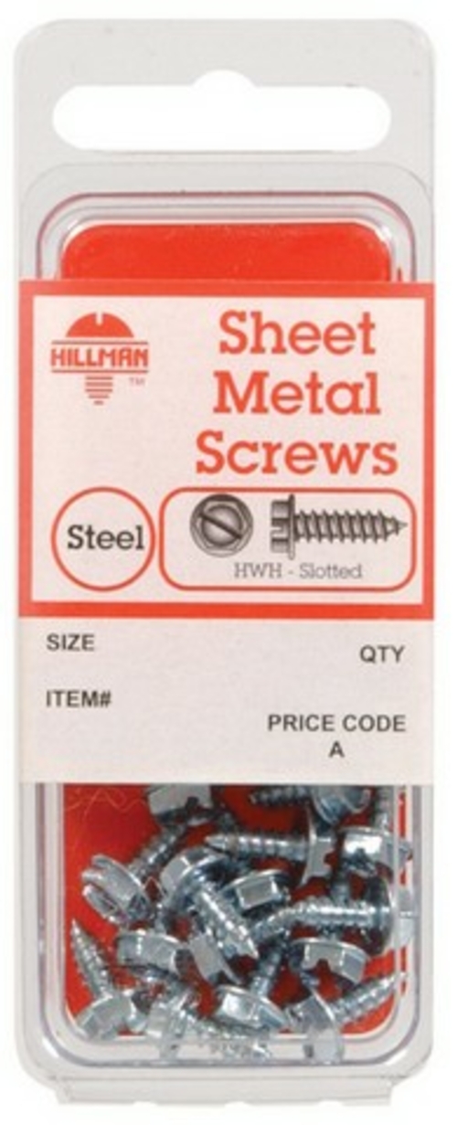Hillman 5334 10 x 1.5 in. Zinc Plated Steel Sheet Metal Screw - pack o