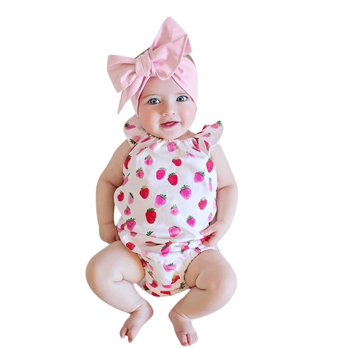 Newborn Baby Girl Clothes Rompers Ruffles Sleeve