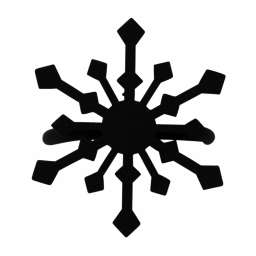 Wrought Iron Snowflake Napkin Ring