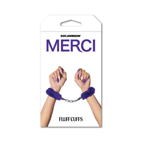 Merci Fluff Cuffs Violet