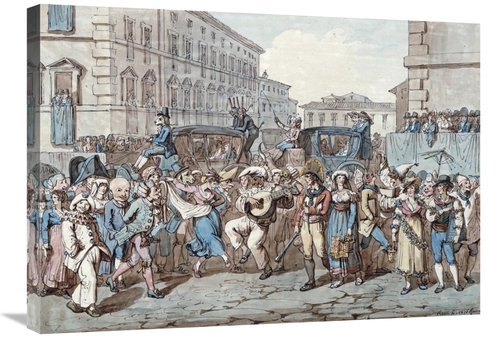 Global Gallery GCS-268385-30-142 30 in. Carnevale a Roma Art Print - B