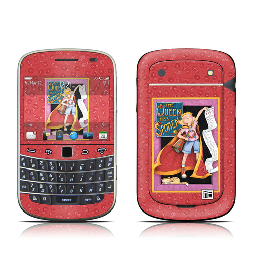 DecalGirl B993-SPOKEN BlackBerry Bold 9930 Skin - Queen Has Spoken