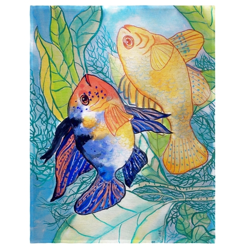 Betsy Drake PM300 14 x 18 in. Betsys Two Fish Place Mat - Set of 4
