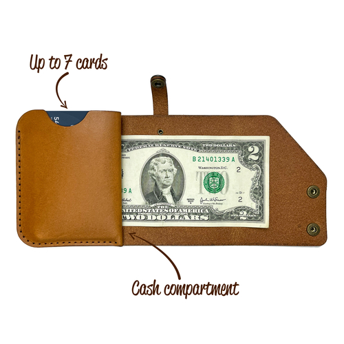 Main Minimalist wallet | Leather card holder | Leather credit card wallet image