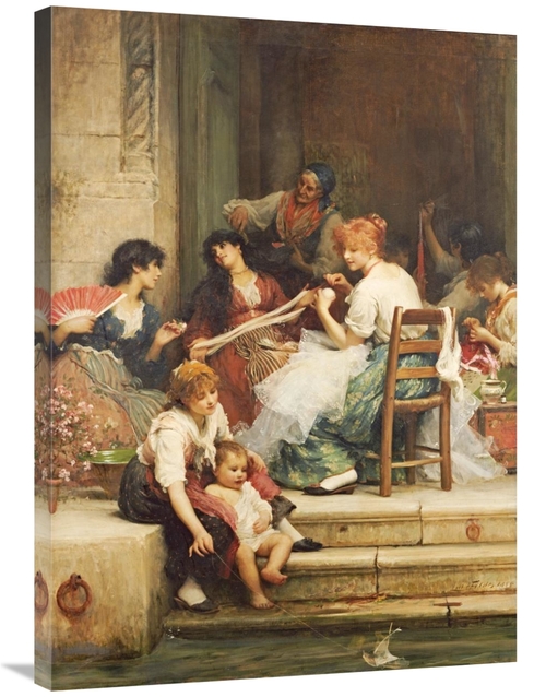 Global Gallery GCS-266318-36-142 36 in. Venetian Life Art Print - Sir 