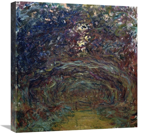 Global Gallery GCS-278672-22-142 22 in. LAllee Des Rosiers a Giverny A