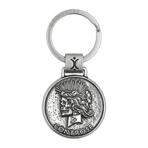 Double-Sided Skull Coin Keyring