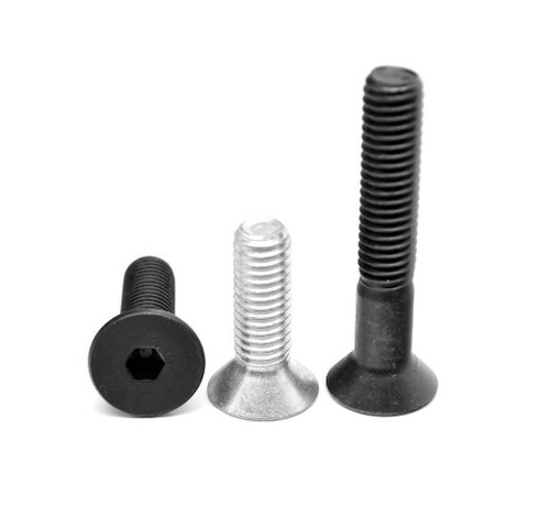 No.10-24 x 1.75 in. Socket Flat Head Cap Screw, Alloy Steel - Zinc