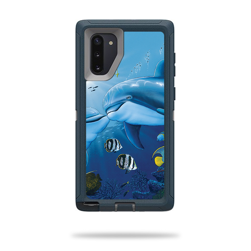 MightySkins OTDSNO10-Kissing Dolphins Skin for Otterbox Defender Samsu