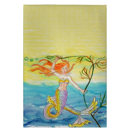 Betsy Drake GT373 20 x 20 in. Betsys Mermaid Guest Towel