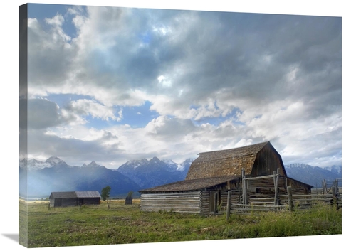 Global Gallery GCS-396331-2432-142 24 x 32 in. Mormon Row Barn, Gr