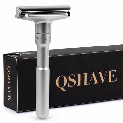 Qshave Classic Safety Razor With 100% Pure Badger