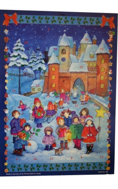 SELL ADV798 Sellmer Advent - Children Playing in Snow