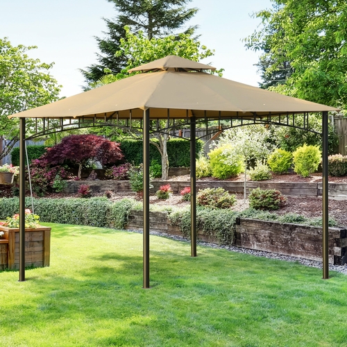 Outsunny 10' x 10' Gazebo Canopy Party Tent Garden Pavilion Patio