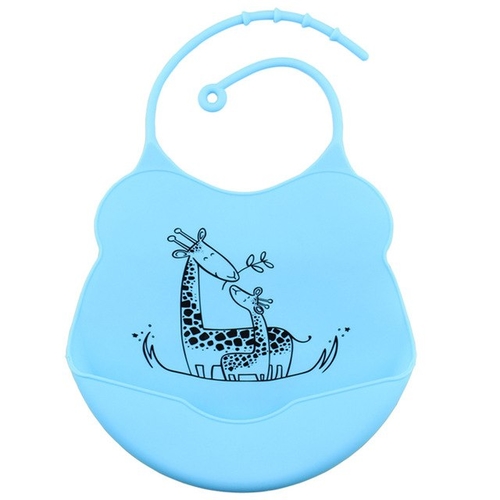 1PC  Baby Infants Kids Cute Silicone Bibs Baby