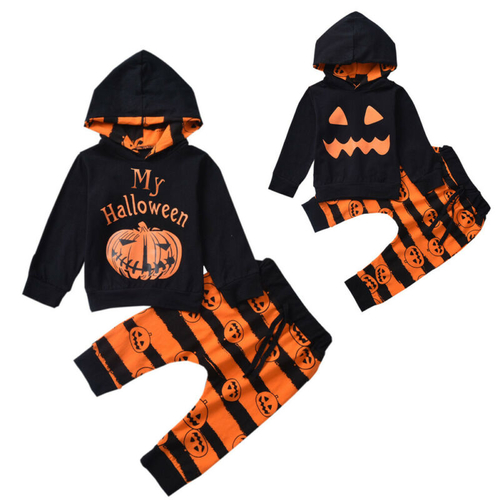 Toddler Baby Girl Boy Halloween Clothes Hooded