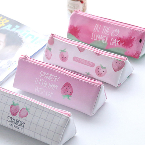 Cute Fruit Strawberry School Pencil Case Students