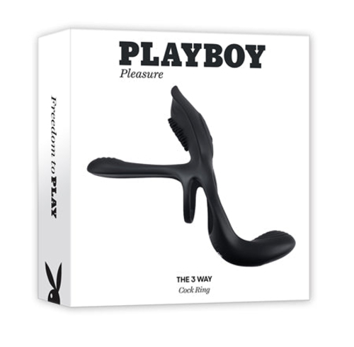 Playboy The 3 Way Rechargeable Remote Controlled Vibrating Silicone