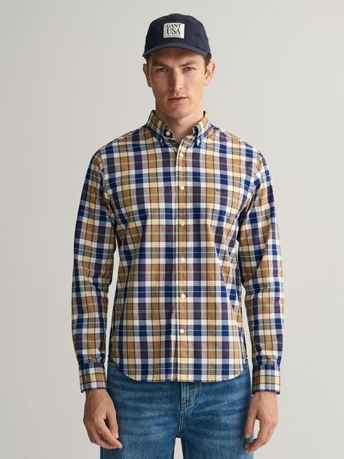 Men Check Regular Untucked Colorful Check Shirt