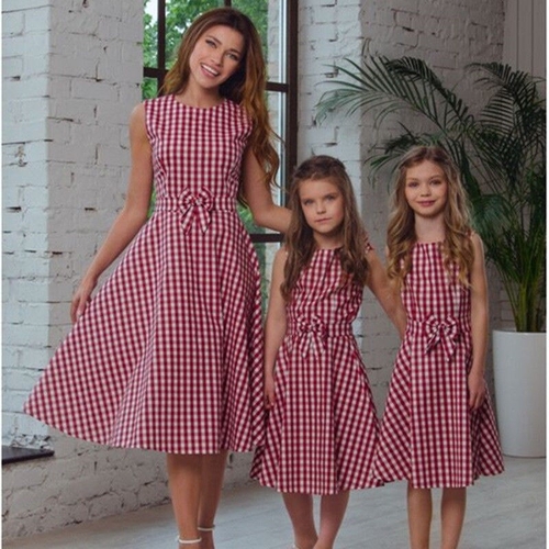 2018 Fashion Cute Summer Dress Family Matching