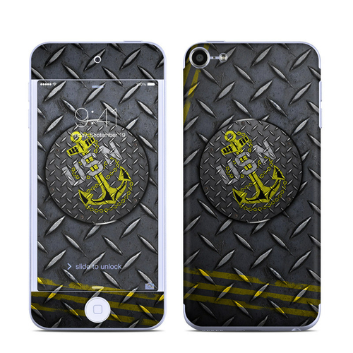 DecalGirl IPT6-USN-DPLATE Apple iPod Touch 6G Skin - USN Diamond Plate