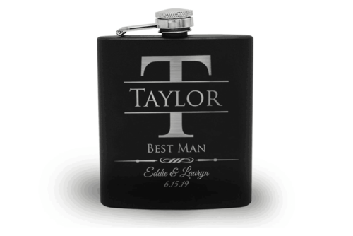 Groomsmen Flask Custom Engraved Flask Hip Flask Gift Idea