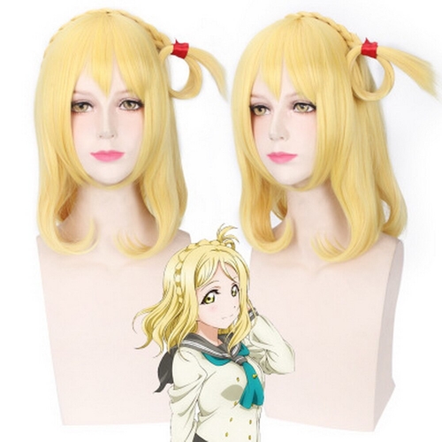 Anime LoveLive Sunshine Mari Ohara Braiding Wig