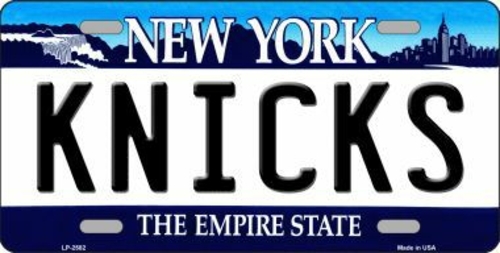 Smart Blonde LP-2582 Knicks New York Novelty State Background Metal Li