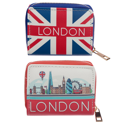 Small Zip Around Wallet - London Icons