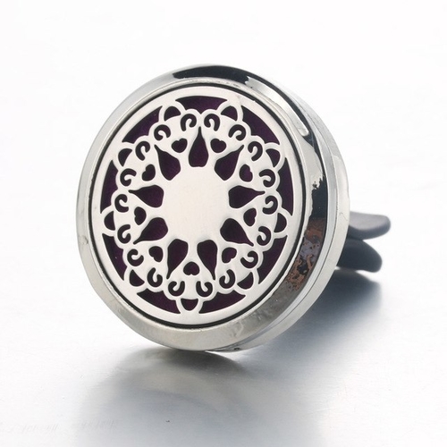 Cute Smiley face Car Air Diffuser Stainless steel