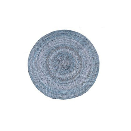 Wrap Denim Wool Rug