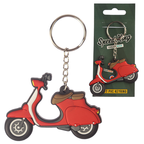 Novelty PVC Keyring - Scooter