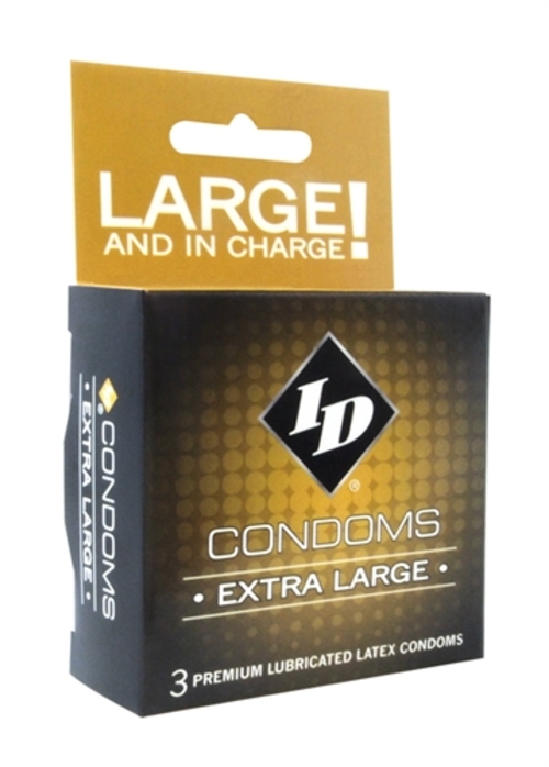 ID Extra Large Condoms - 3 Pack