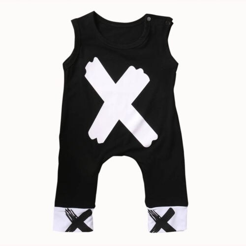 Newborn Baby Boys Cotton Sleeveless Pants Romper