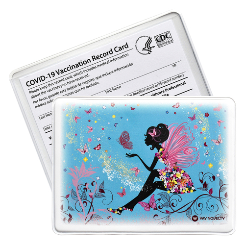 Vaccination Card Holder / Vaccine Card Protector - Butterfly Princess