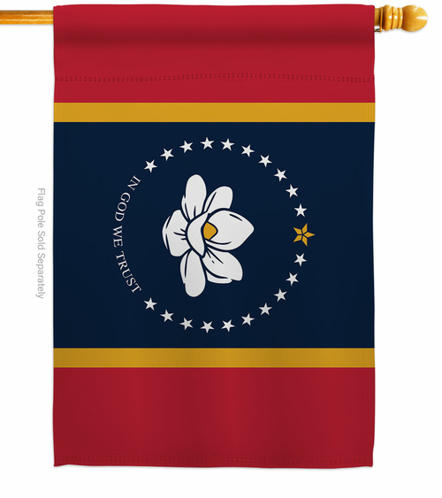 Ornament Collection H192400-BO 28 x 40 in. Mississippi House Flag with