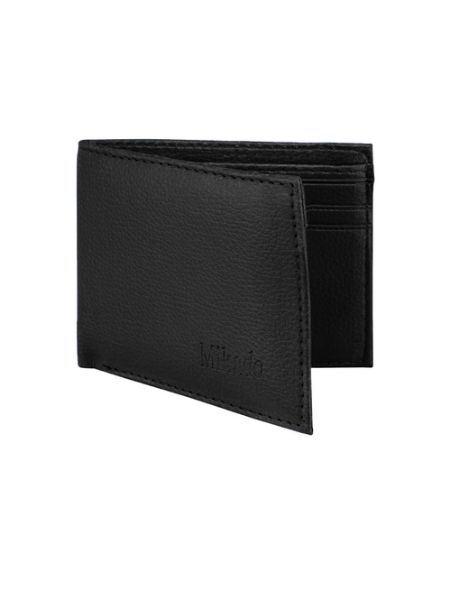 Black Leatherette Wallet for mens